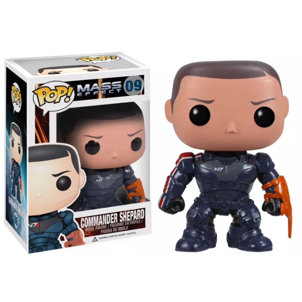 NIB Commander Shepard #09 Mass Effect Rare Vaulted Funko Pop
